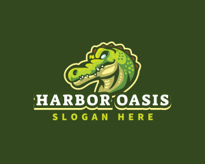 Alligator Crocodile Mascot logo design