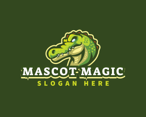 Alligator Crocodile Mascot logo design