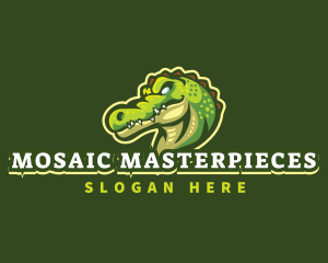 Alligator Crocodile Mascot logo design