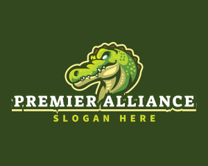 Alligator Crocodile Mascot logo design