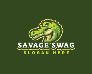 Alligator Crocodile Mascot logo