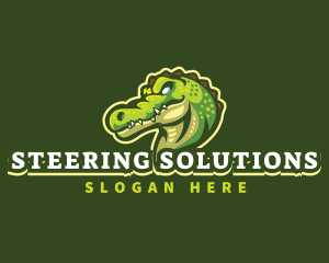 Alligator Crocodile Mascot logo design