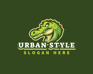 Alligator Crocodile Mascot logo design