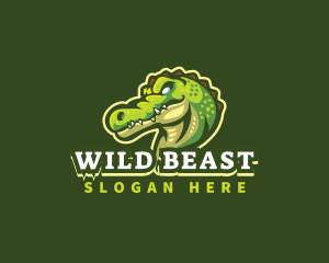 Alligator Crocodile Mascot logo design