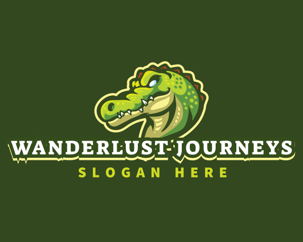 Crocodile logo example 2