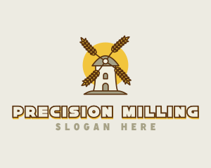 Windmill Grains Agriculture logo design