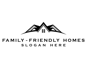 Roofing Residence Realtor logo design