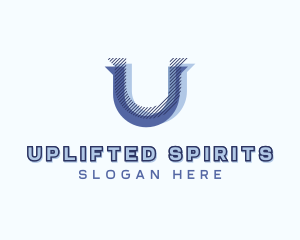 Stylish Company Letter U logo design