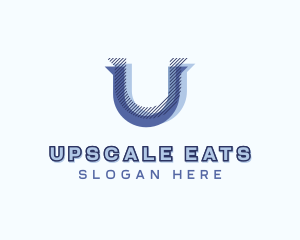 Stylish Company Letter U logo design