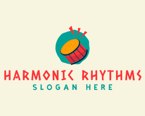 African Native Instrument logo design