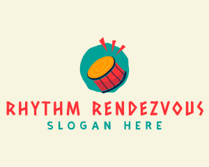 African Native Instrument logo design