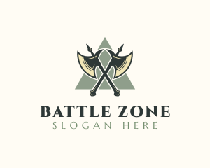 Battle Axes Weapon logo design