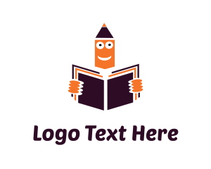 Orange Pencil Reading Learning logo