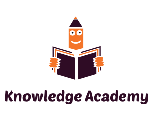 Orange Pencil Reading Learning logo