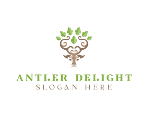 Deer Tree Antlers logo