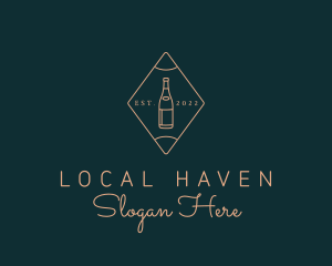 Local Brewery Bottle logo design