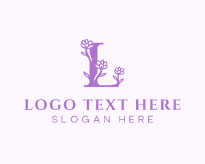 Floral Fragrance Letter L logo