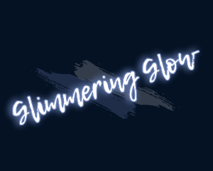 Brush Art Glow logo design