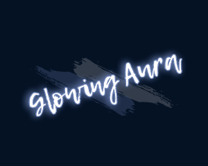 Brush Art Glow logo design