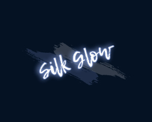 Brush Art Glow logo design