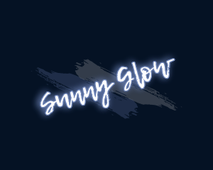 Brush Art Glow logo design