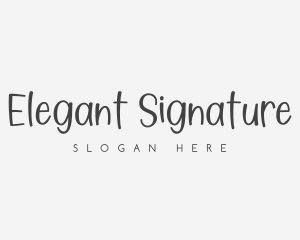 Artist Handwritten Business logo design