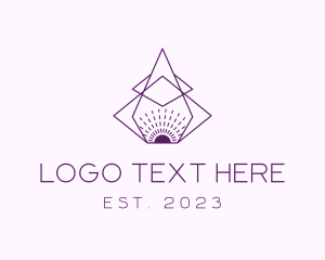 Core - Geometric Lines Sunrays logo design