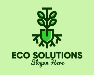 Green Eco Tree Planting  logo design