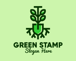 Green Eco Tree Planting  logo design