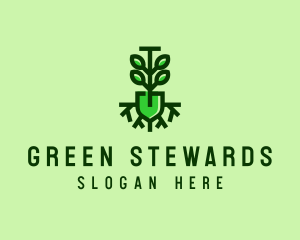 Green Eco Tree Planting  logo design