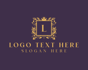 Floral  Wreath Wedding Planner logo