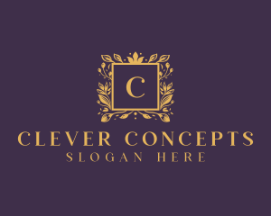 Floral  Wreath Wedding Planner logo