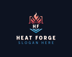 Heating Cooling Temperature logo