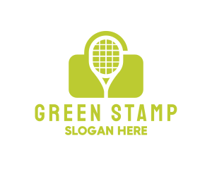 Green Tennis Lock logo design