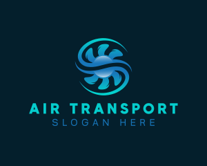 Airflow Fan Hvac logo design