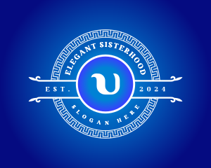 Greek Upsilon Letter U logo