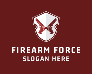 Gun Shooting Weapon logo design