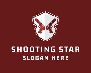 Gun Shooting Weapon logo design