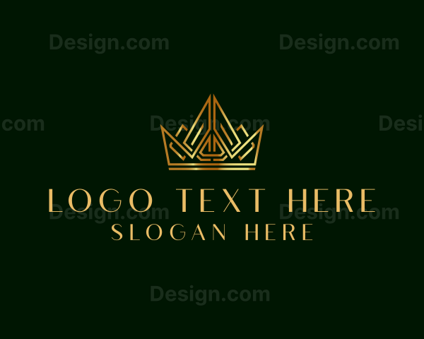 Gold Luxury Crown Logo