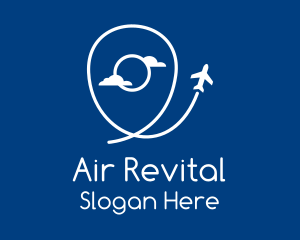 Air Travel Location logo design