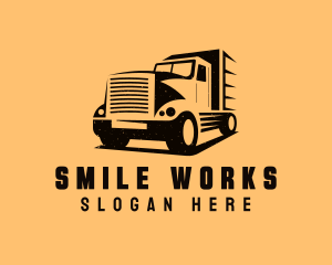 Transport Truck Vehicle logo design