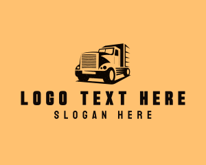 Transport Truck Vehicle logo design