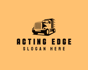 Transport Truck Vehicle logo design