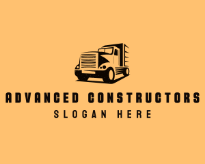 Transport Truck Vehicle logo design