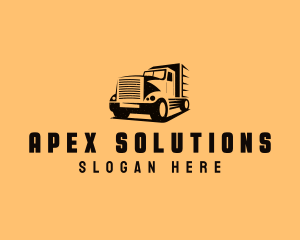 Transport Truck Vehicle logo design