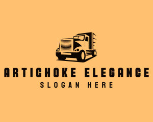 Transport Truck Vehicle logo design