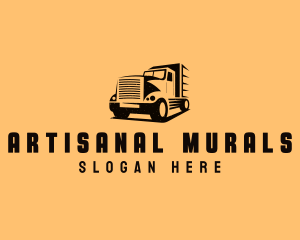 Transport Truck Vehicle logo design