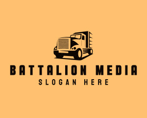 Transport Truck Vehicle logo design