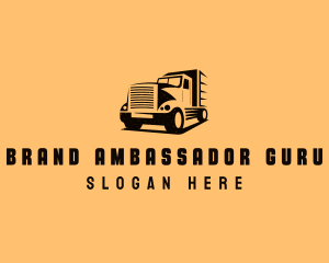 Transport Truck Vehicle logo design