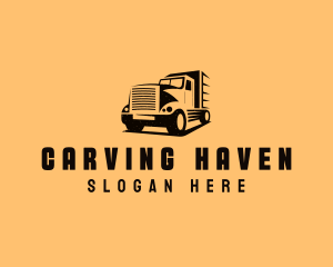 Transport Truck Vehicle logo design